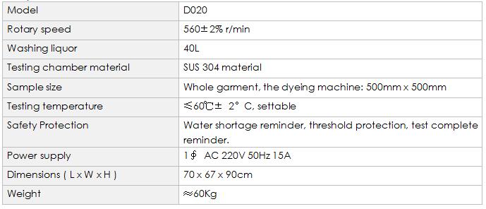 D020 Durawash Washing Colorfastness Tester