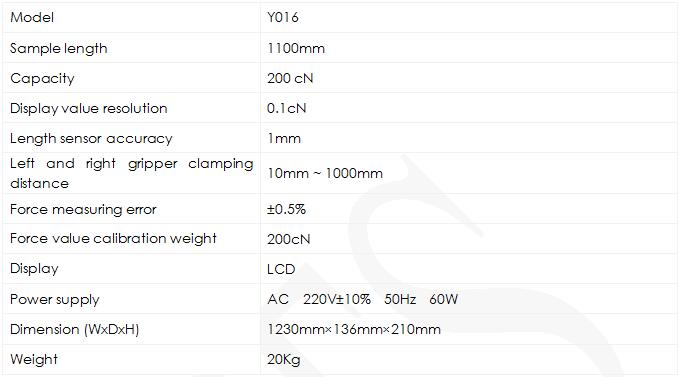 Digital Yarn Crimp Tester Y016