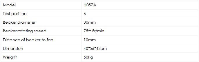 Water Vapour Permeability H057A