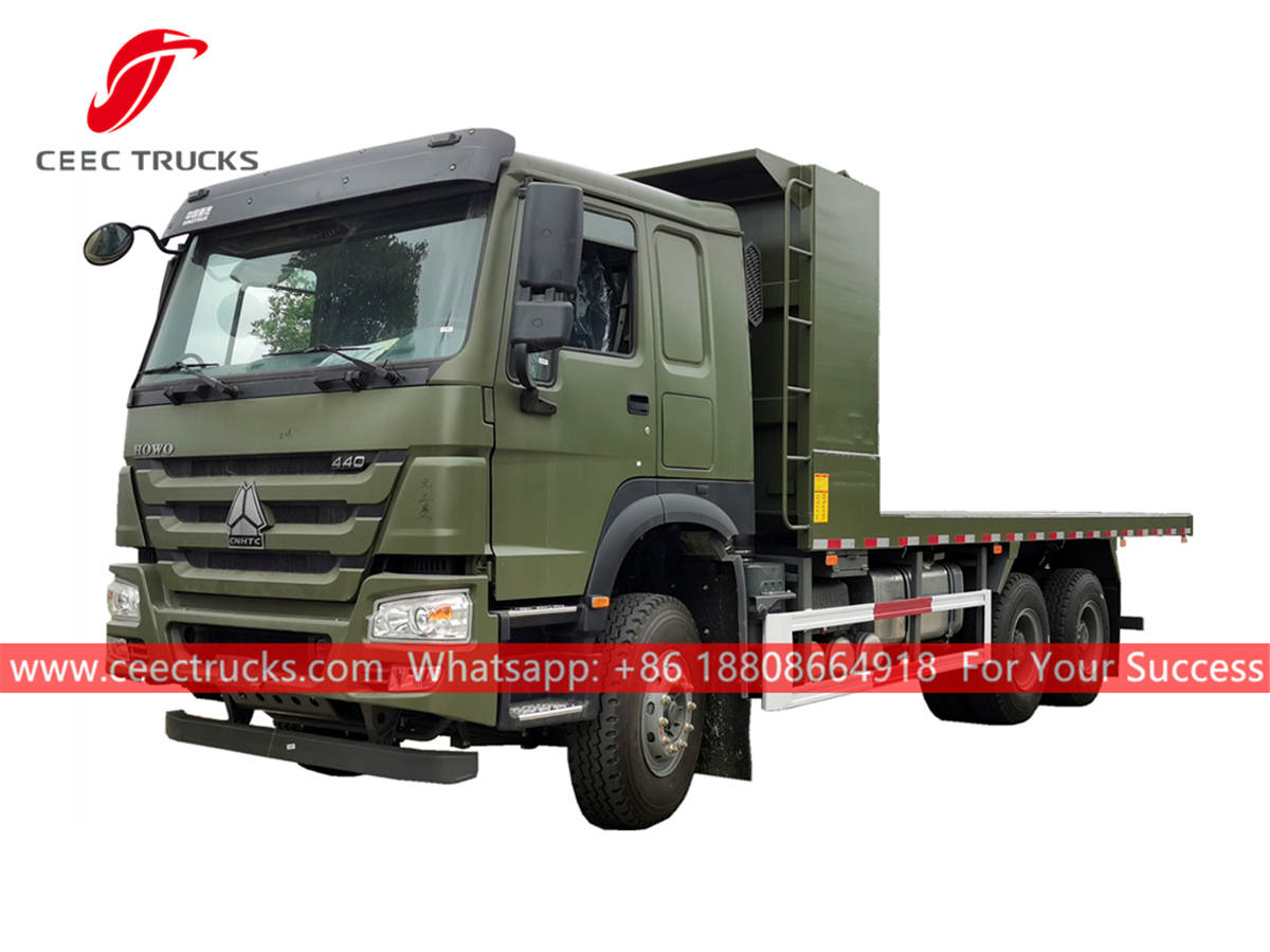 HOWO 6x4 flatbed trailer truck HOWO 6x4 flatbed trailer truck