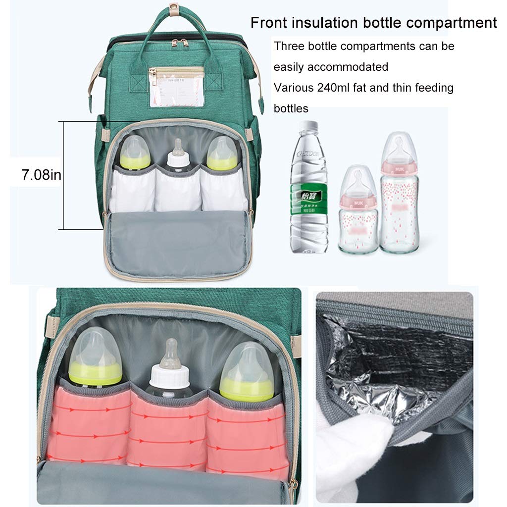 2 In 1 Diaper Backpack Bag