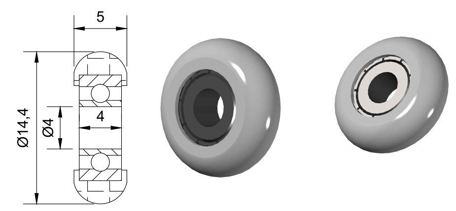 604zz Small Pulley Wheels 604zz Small Pulley Wheels