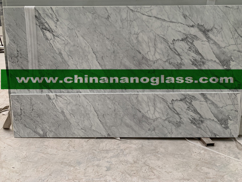Bianco Carrara Nano Glass Slabs