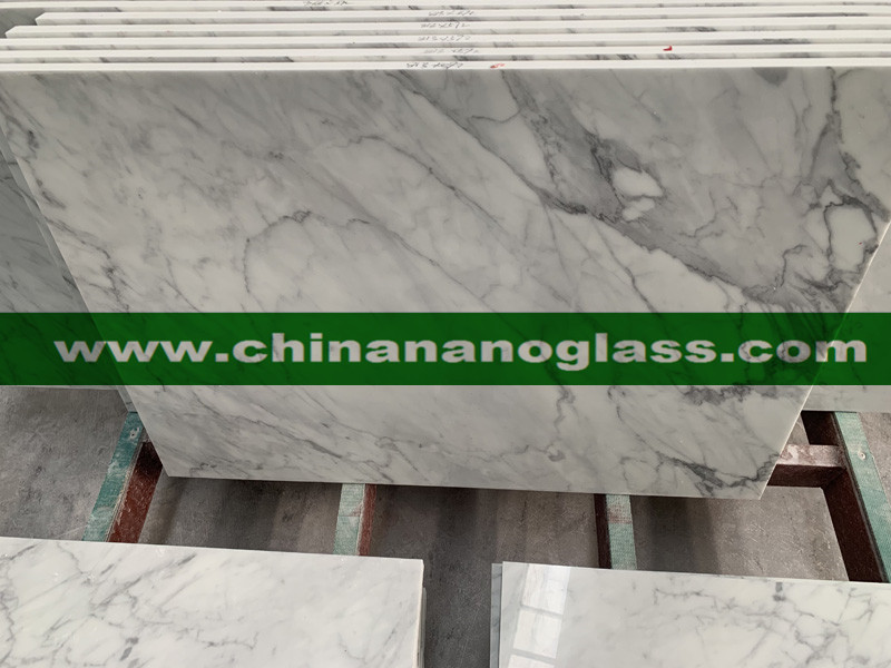 Bianco Carrara Nano Glass Tiles