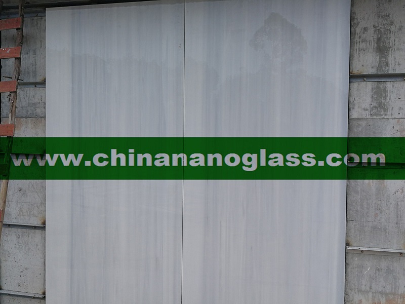 Grey Wood Vein Nano Glass Marble Slabs