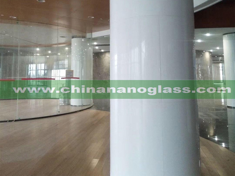 White Marmoglass Column Cladding White Marmoglass Column Cladding
