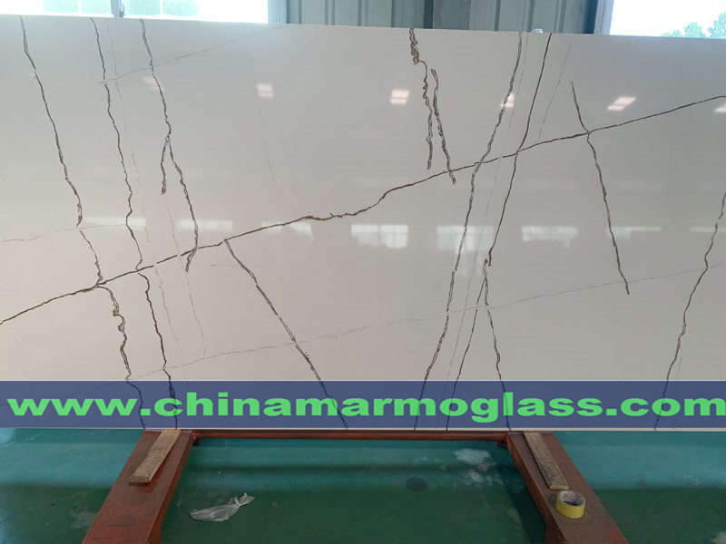 Calacatta Marble Like Artificial Stone Quartz Slabs Available in 2 CM and 3 CM slabs