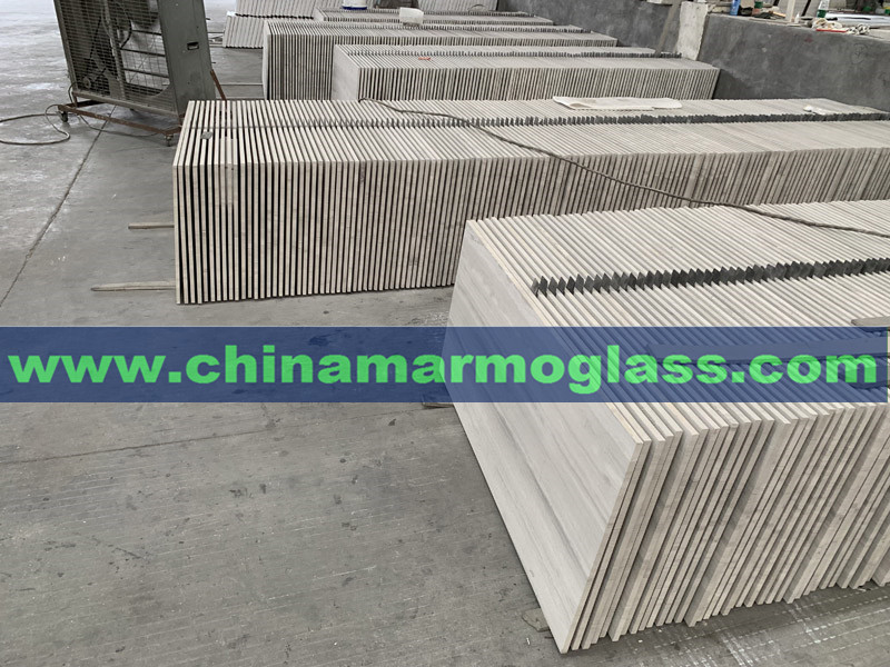 China White Wood Grain Marble Tiles China Serpeggiante Marble Tiles