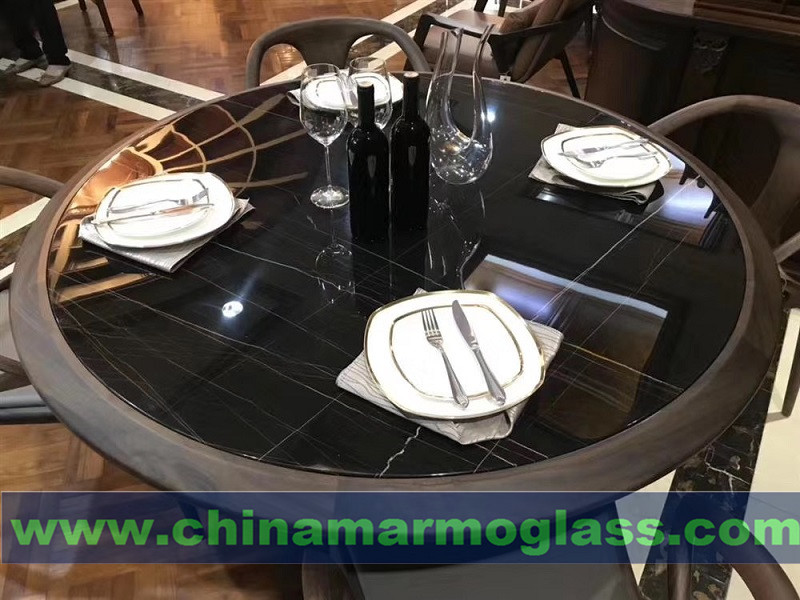 Nero Laurent Black Gold Marble Lauren Black GoldFactory Directly Offer Lauren Black Gold Marble Tabletops