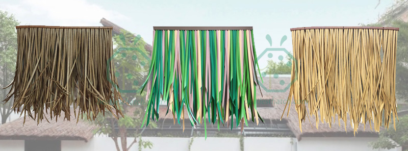 Artificial tree hut thatched roof tiles for sale Artificial tree hut thatched roof tiles for sale