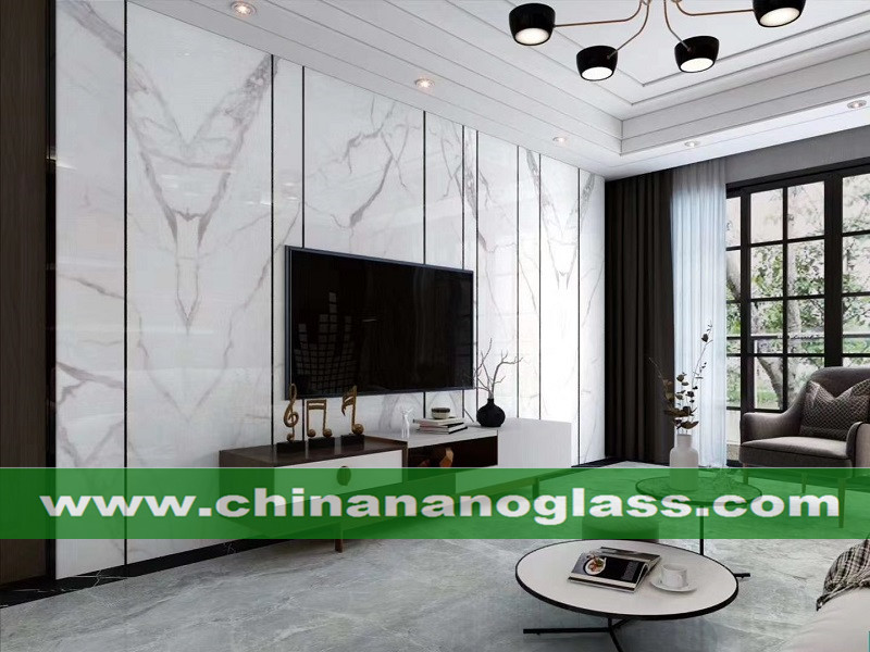 Marble look Calacatta Nano Glass Marble look Calacatta Nano Glass