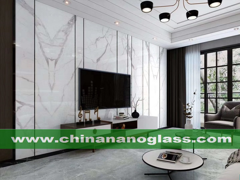 Marble look Calacatta Nano Glass