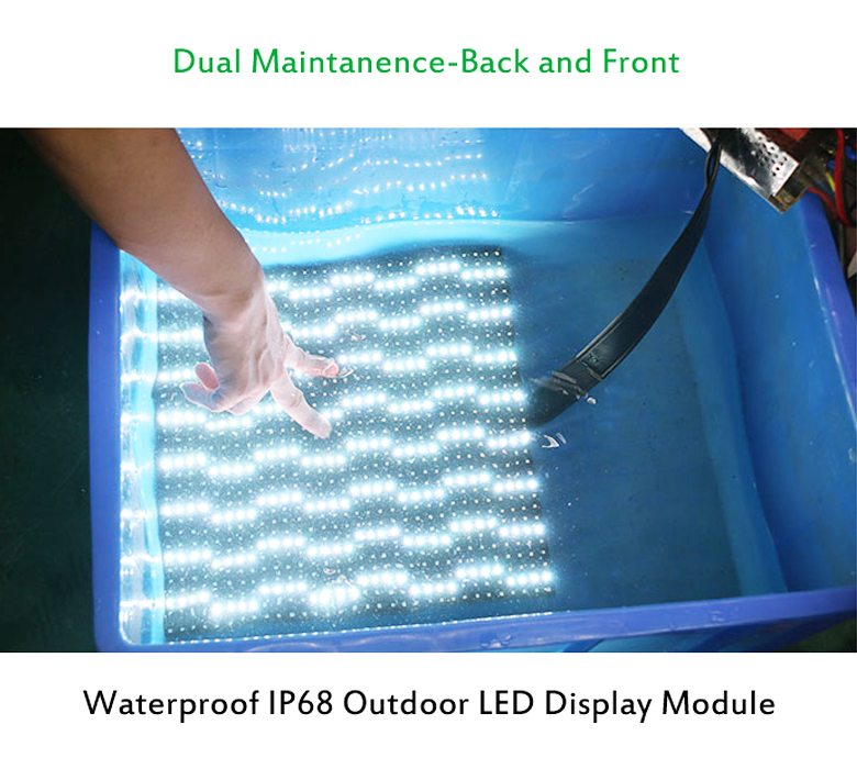 Outdoor Waterproof Full Color Video P6 Front Service LED Display Outdoor Waterproof Full Color Video P6 Front Service LED Display