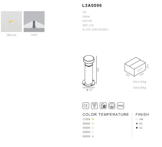 led garden light