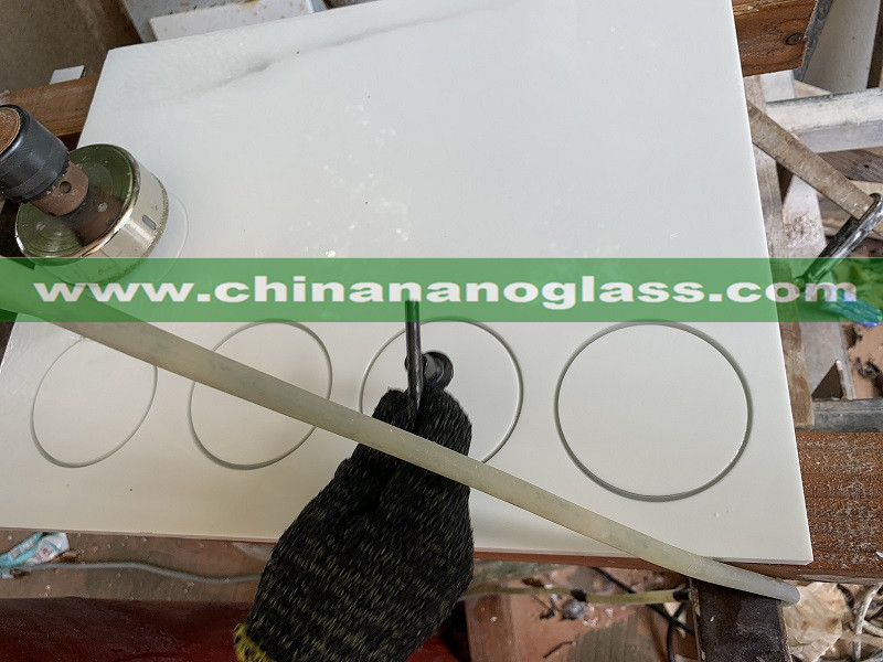 make the sink hole basin hole facucet hole on Nano Glass Countertops