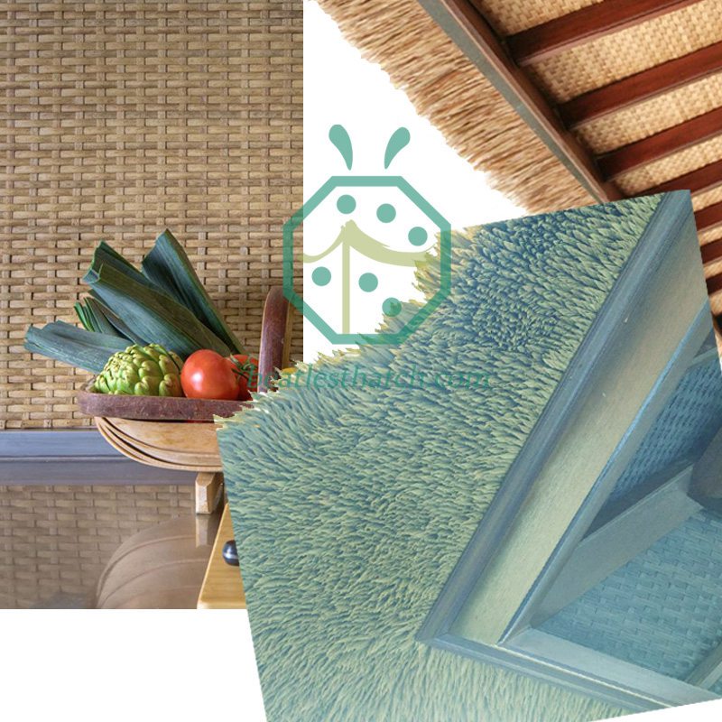 tiki hut and gazebo interior decoration with PE rattan matting tiki hut and gazebo interior decoration with PE rattan matting