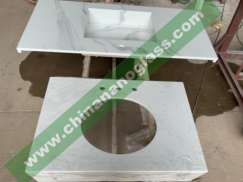 Pure White Nanoglass Washbasin and Bathroom Sink Manufacturer and Factory