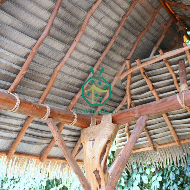 Inside View of Artificial palm thatch roof Inside View of Artificial palm thatch roof