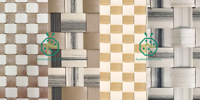 Artificial palm leaf woven panels for tiki bar wall and ceiling cover Artificial palm leaf woven panels for tiki bar wall and ceiling cover
