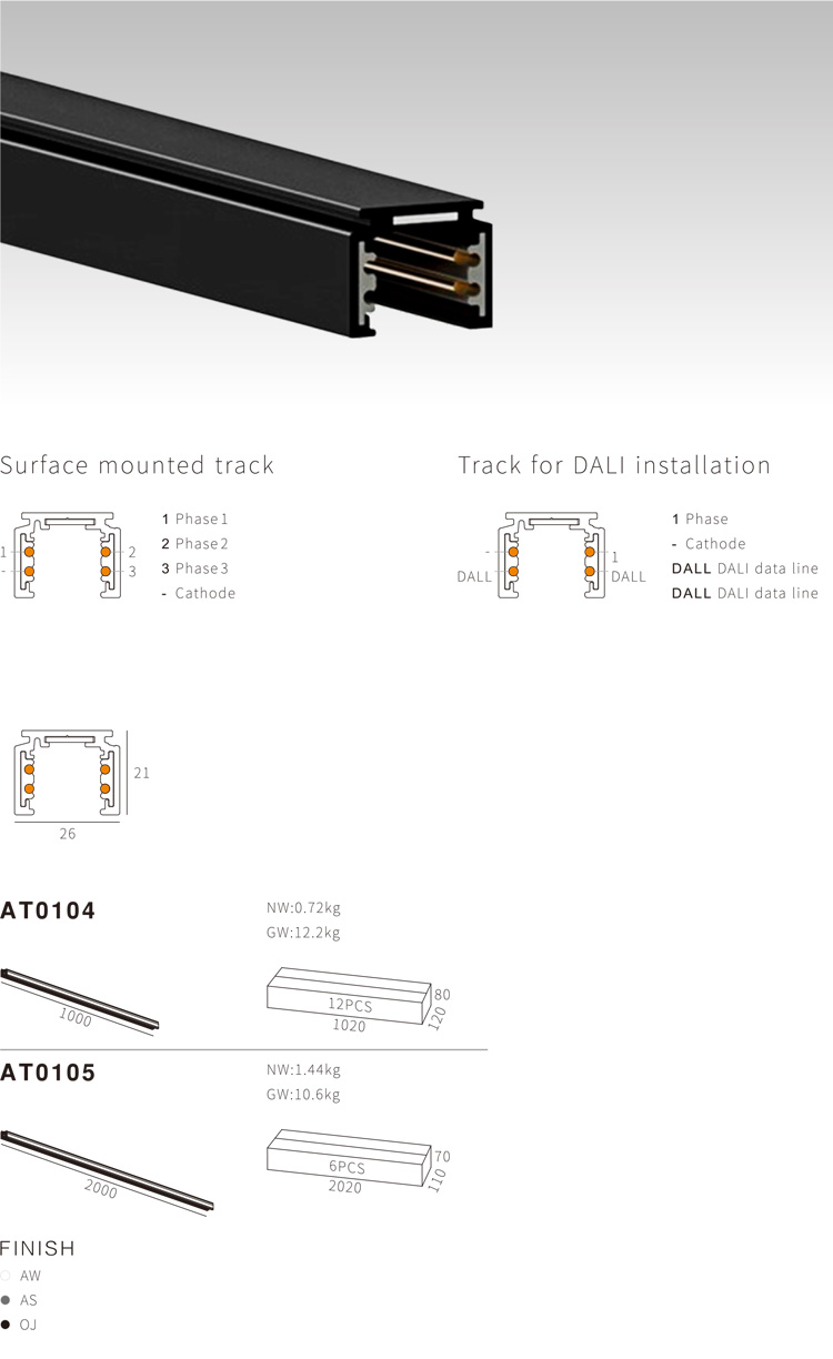 4 Wire 3 Circuit LED Track