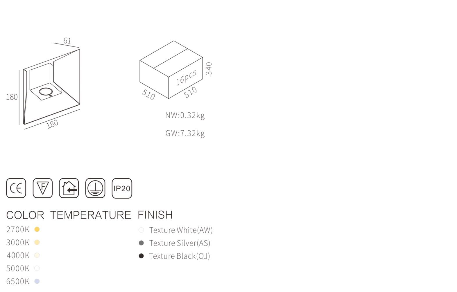 6W LED Iidoor wall light 6W LED Iidoor wall light