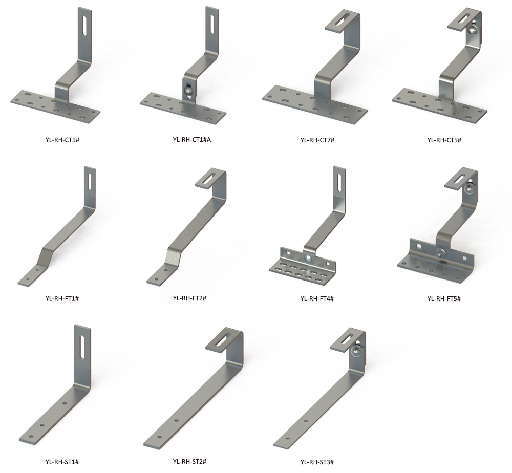 adjustable solar tile hook