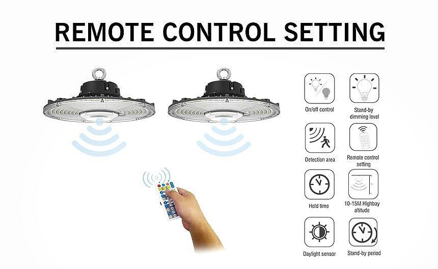 Remote Control LED Luminaire UFO Pendant Lighting