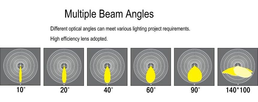 Asymmetric Lighting LED Floodlight Distribution Curve