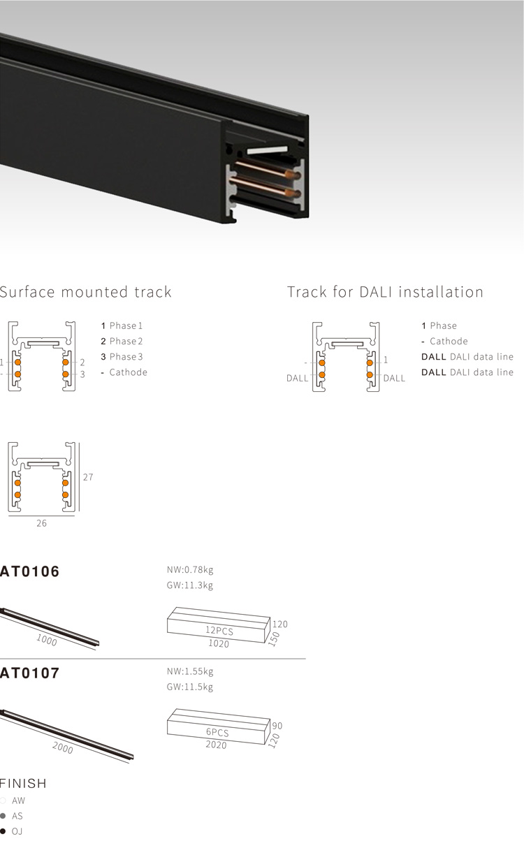 4 Wire 3 Circuit LED Track