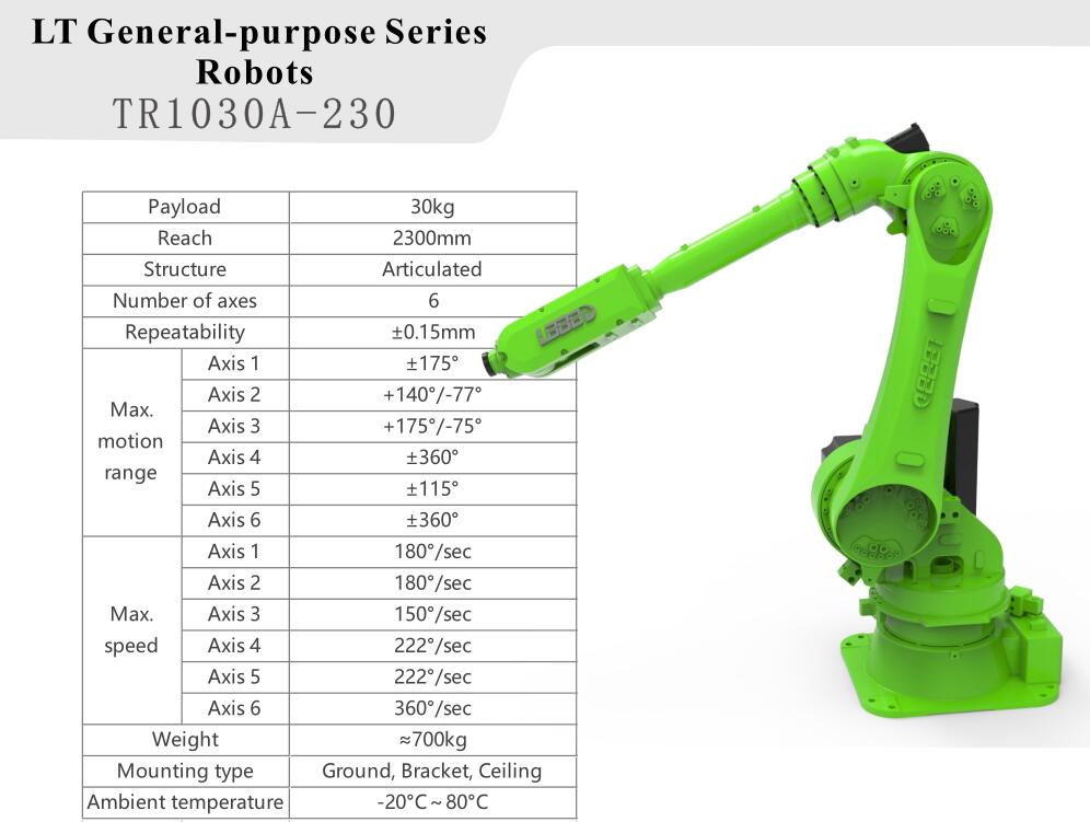  6 Axis Robot Arm TR1030A-230