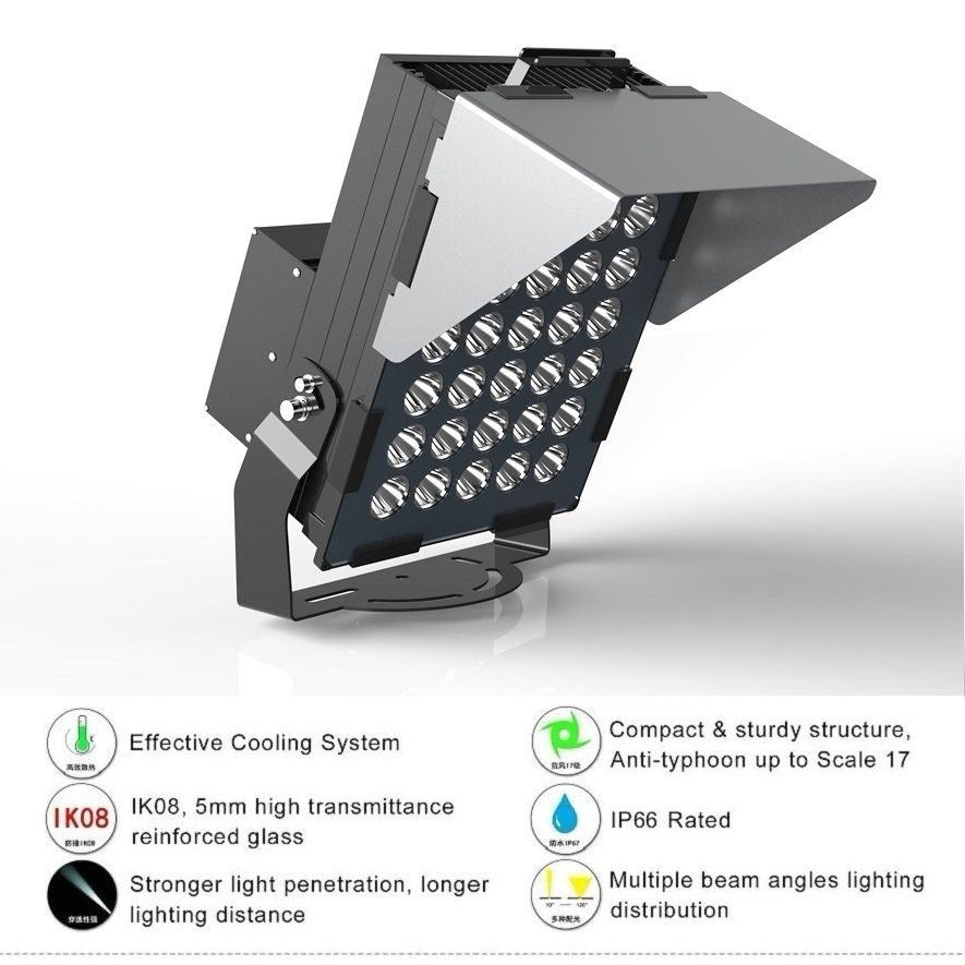 LED High Mast Lighting Fixture Container Terminal Lighting