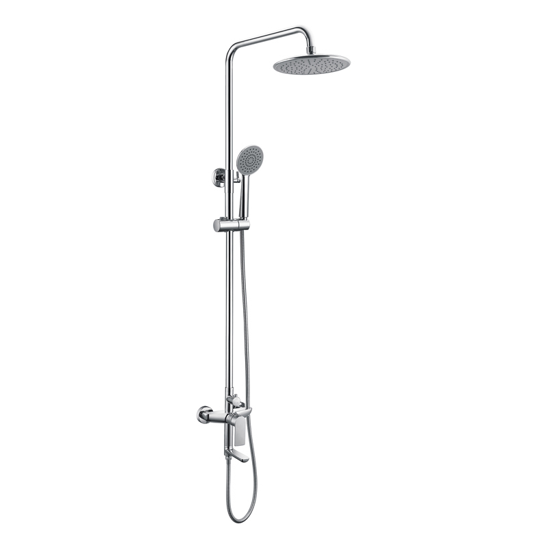 round_shower_mixer_chrome_faucet_Unterputz Duschsystem_Regendoucheset Inbouw Muur_NEUNAS_13572