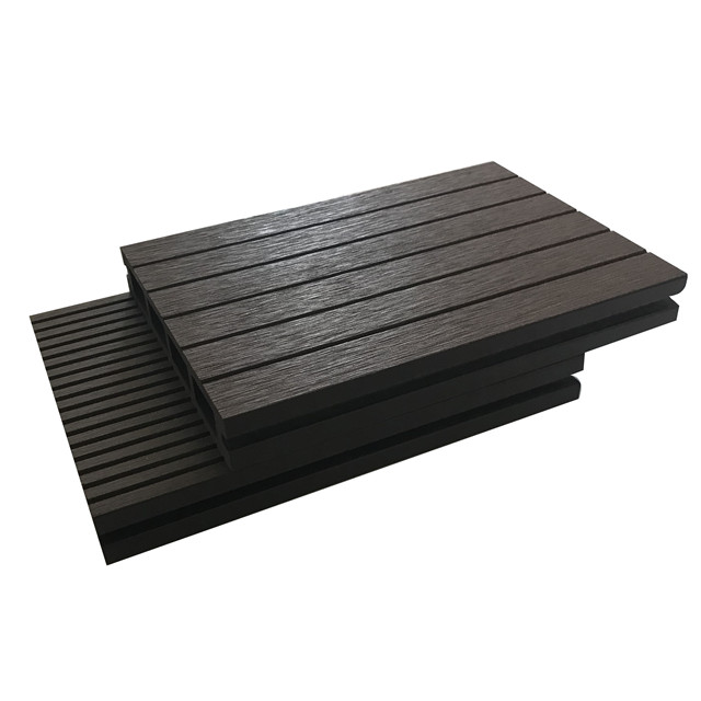 Wood plastic composite decking