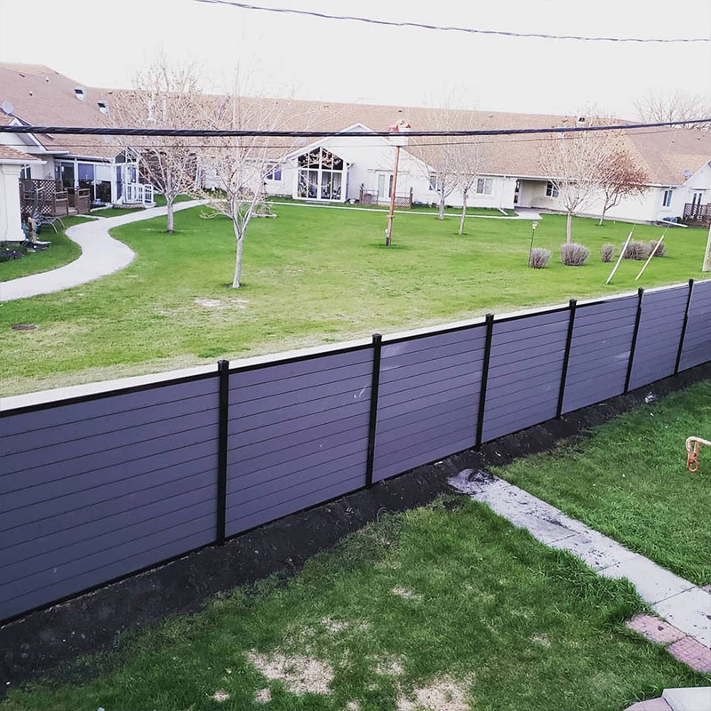 wpc garden fence fencing