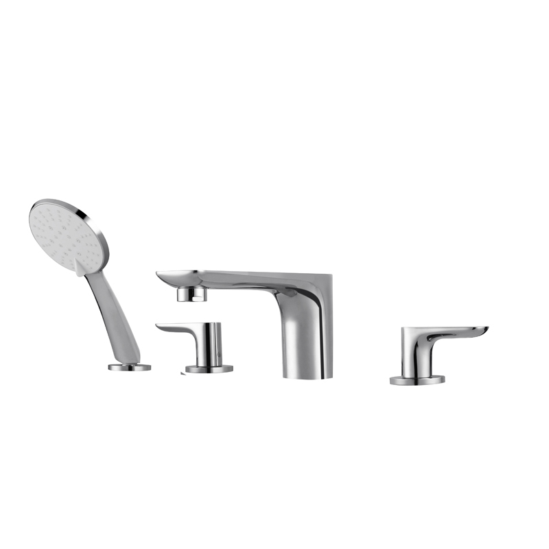 4 hole rim-mounted brass bathtub taps_4_hole_2_handles_matt_black_surface_mounted_brass_bathroom_bathtub_taps_Badewannenarmaturen_Badkraan_NEUNAS_13007 4 hole rim-mounted brass bathtub taps_4_hole_2_handles_matt_black_surface_mounted_brass_bathroom_bathtub_taps_Badewannenarmaturen_Badkraan_NEUNAS_13007