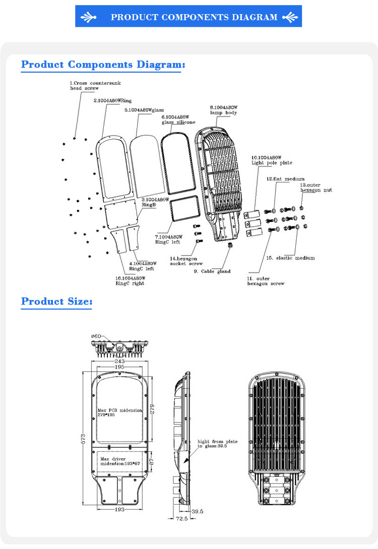 Led Aluminium Housing