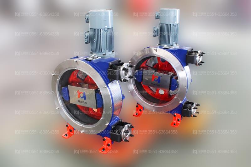 Paper and pulp peristaltic hose pump