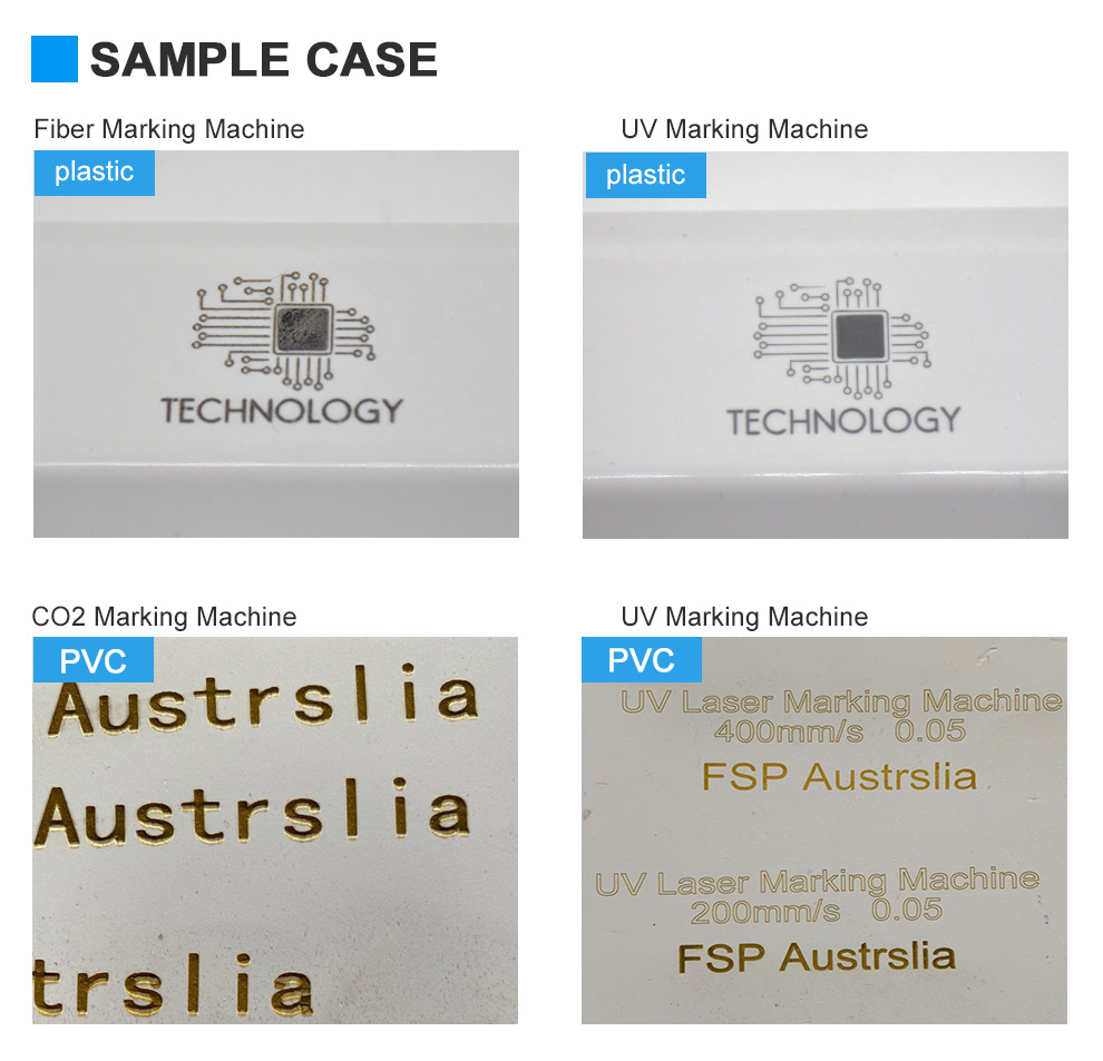 3W UV laser marking plastic PVC machine