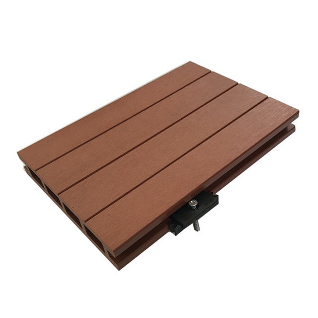 wood plastic composite hollow decking