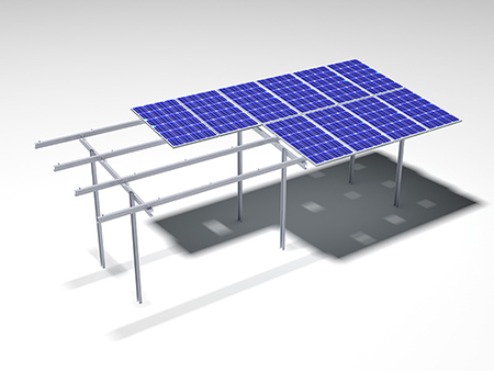 aluminum ground pv mounting system