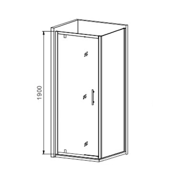 pivot door square shower enclosureDuschkabinen_duschen_rundduschen_douchecabine_NEUNAS