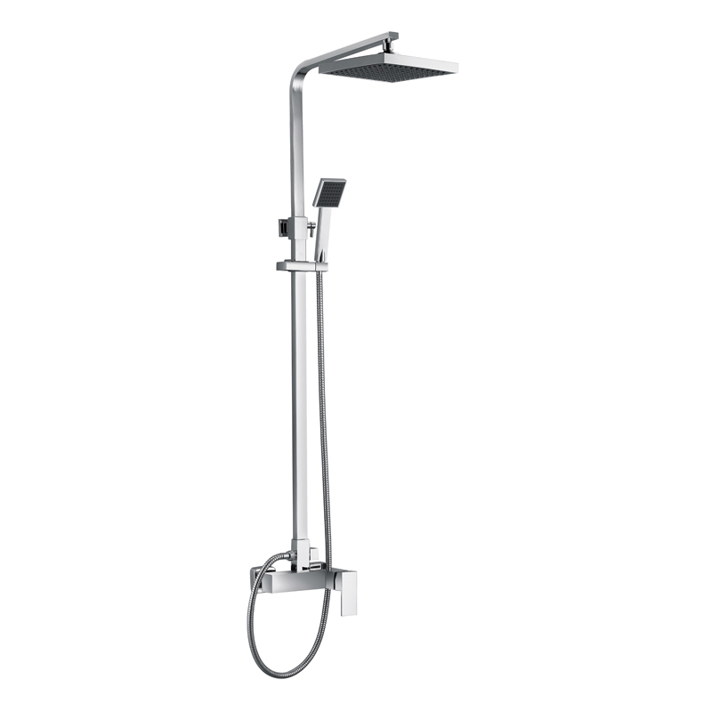 chrome brass bathroom shower mixer_cube_shower_mixer_chrome_Unterputz Duschsystem_Regendoucheset Inbouw Muur_NEUNAS_13382 chrome brass bathroom shower mixer_cube_shower_mixer_chrome_Unterputz Duschsystem_Regendoucheset Inbouw Muur_NEUNAS_13382