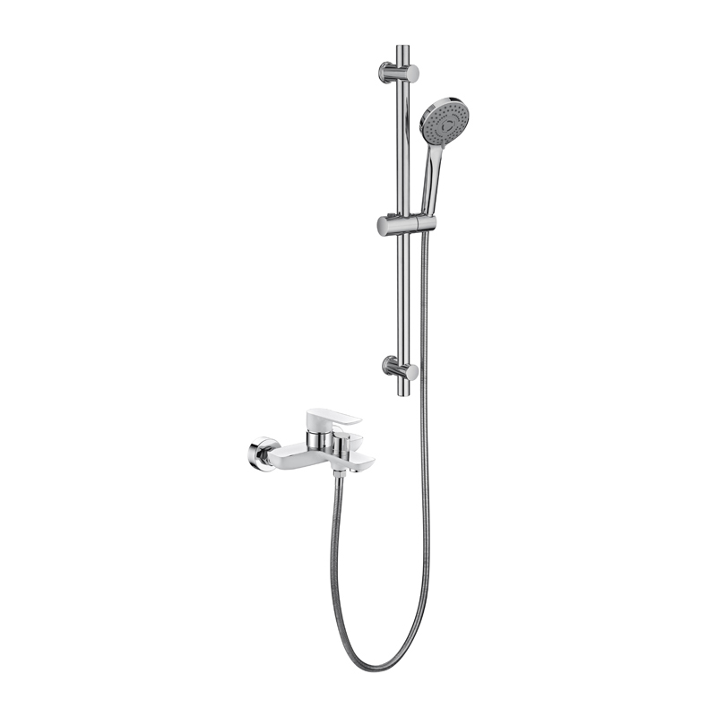 bathroom chrome brass shower mixer_round_shower_mixer_chrome_faucet_Unterputz Duschsystem_Regendoucheset Inbouw Muur_NEUNAS_13552ACW