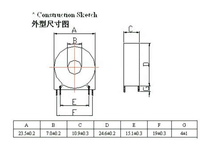 Accuracy pcb current transformer