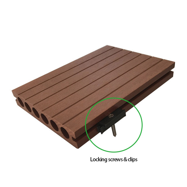 composite decking clips or screws