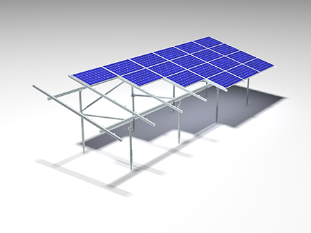 ballasted ground mount solar racking