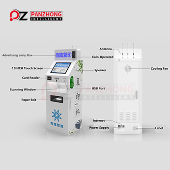 Self printer and copier kiosk Self printer and copier kiosk