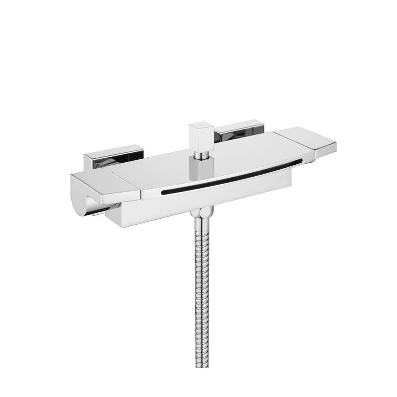 bathroom chrome brass waterfall bath mixer tap with shower NEUNAS 48142 bathroom chrome brass waterfall bath mixer tap with shower NEUNAS 48142