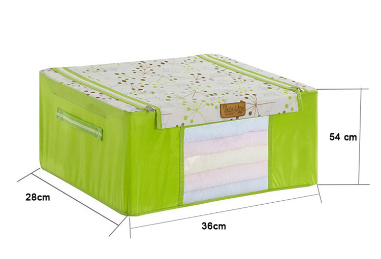 Cloth storage folded oxford box bin closet