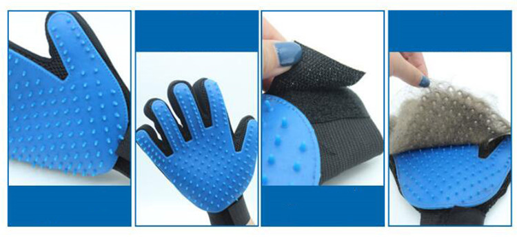 Pet hair removal gloves